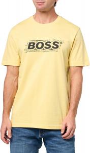 Мужская хлопковая футболка с логотипом BOSS Speedy, Dusky Citron