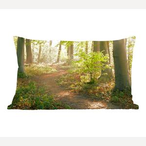 MuchoWow Forest - Лесная тропинка, освещенная солнцем - 60x40 см - чехлы на подушки - чехлы декоративные - чехлы декоративные