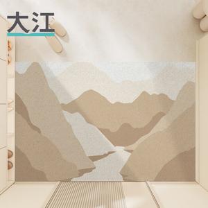 Dajiang Коврик 45х75 см из шелковой петли, грязеотталкивающий, для дома и улицы, нескользящий, Qianshanwanshui