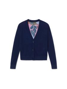 Вязаный кардиган Lola Casademunt, темно-синий/светло-голубой