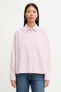 Хлопковая рубашка aureo Weekend Max Mara, розовый