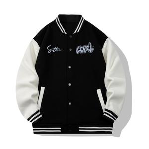 Бейсбольная куртка унисекс LEVEL, Черный