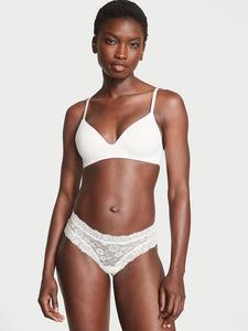 Кружевные трусики Posey с дерзким принтом The Lacie, lace coconut white
