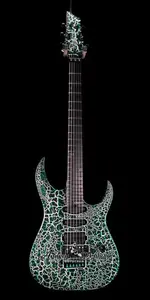 Schecter USA Sunset Extreme FR HSS - черный/зеленый/серебристый с трещинами, сатин