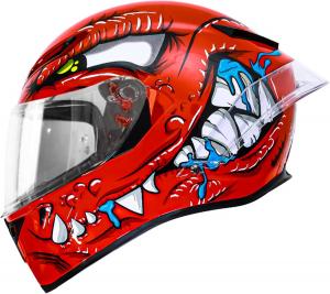 Шлем мотоциклетный Ruanlov, красный