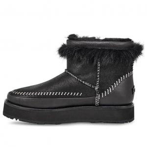 Ботинки зимние UGG WMNS Fluff Punk, черный