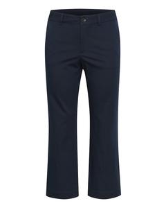 Широкие брюки-чинос KAFFE CURVE Leana, темно-синий