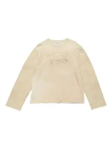 Футболка с длинными рукавами и логотипом Acne Studios, нейтральный