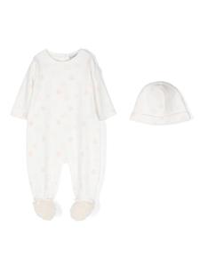 Moncler Enfant с принтом логотипа babygrow (набор из двух штук), белый
