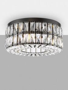 Потолочный светильник Relena Crystal Flush Där, Black
