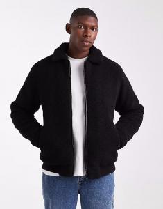 Куртка-бомбер Borg черного цвета Brave Soul