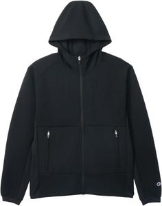 Мужская легкая толстовка Champion Stretch Lightweight Techweave 3LS с капюшоном и тисненым логотипом (C3-BG101), черный