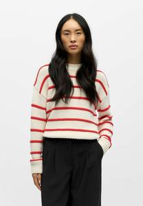 Джемпер Object GESTREIFTER, Birch /Off-White