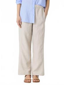 Eileen Fisher Брюки из органического льна с широкими штанинами, неокрашенные, натурального цвета