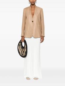 Блейзер из льняной ткани slowear, коричневый