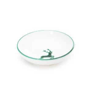 Миска Green Deer большая, d: 17 см/высота: 4,8 см/0,2 л Gmundner Keramik, белый/зеленый
