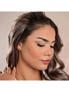 Adeliás Женские серьги - серьги-кольца на шарнирах из нержавеющей стали серебристого цвета