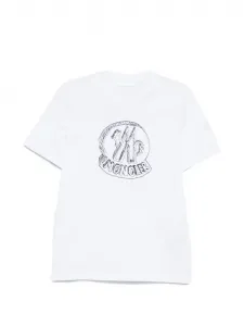 Футболка с логотипом MONCLER, белый