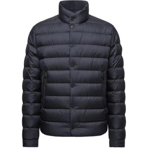 Moncler Лико Куртка-стежка с высоким воротником, Blue