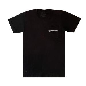 Футболка Chrome Hearts Scroll Logo Pocket Tee, Black