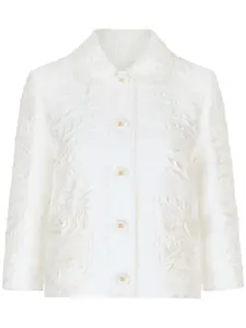 Жакет с закругленным воротником DOLCE & GABBANA, белый