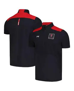 Мужская черная мотивационная полузастегивающаяся куртка Texas Tech Red Raiders Under Armour