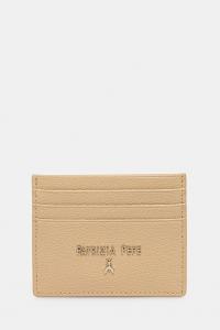 Кожаный чехол для карт Patrizia Pepe, бежевый