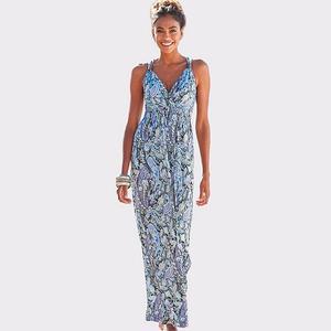 Женское платье макси с принтом пейсли Lascana