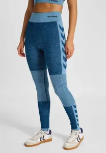 Бесшовные леггинсы средней длины Hummel, Navy Peony Faded Denim