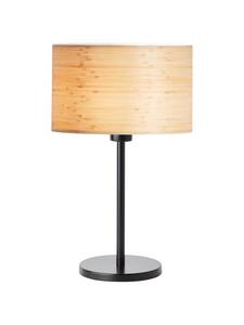 Настольная лампа Romm ⌀ 25 см из светлого дерева/черного цвета Brilliant