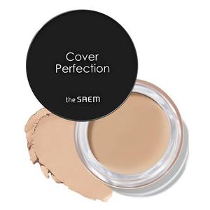 THESAEM Cover Perfection Pot Concealer #01 Clear Beige Бальзам с высокой адгезией и матовым финишем Контроль кожного сала для жирной и комбинированной кожи