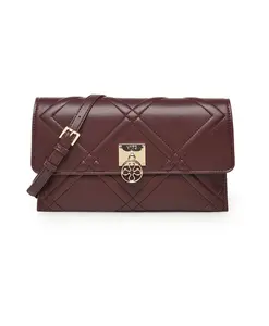 Женская сумка из синтетических материалов, бордового цвета. V73, красный