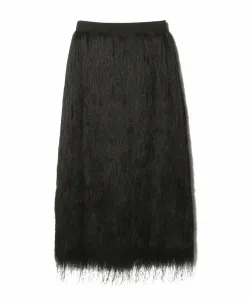 Юбка с бахромой Column, цвет Black