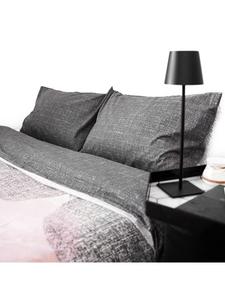 Двустороннее постельное белье из 100% хлопка с наволочками и пододеяльниками серого цвета. COFI 1453, 135 x 200 см