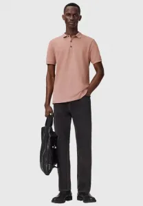 Комплект из двух рубашек поло reform ss Allsaints, Pink/Optic White