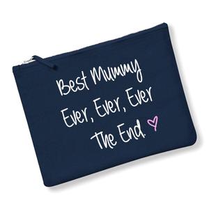 Косметичка Best Mummy Ever Ever Ever The End Темно-синий, серый или розовый 60 SECOND MAKEOVER, темно-синий