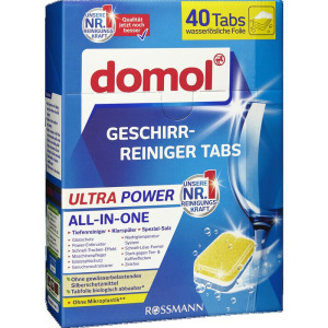 Таблетки для чистки посуды Ultra Power domol, 40 шт.