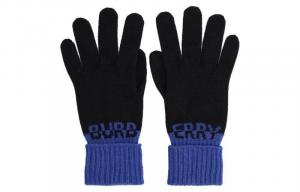 Burberry Вязаные перчатки мужские синие черные, Blue/Black