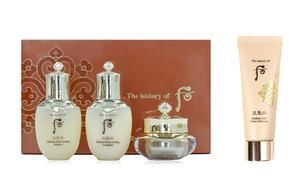 Наборы для путешествий/пробники унисекс The History Of Whoo, Weather Dan 3-piece set 60ml + post-weather Dan radiance foam cleansing balm 35ml