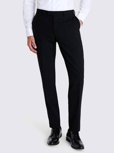 Брюки-смокинг Slim Fit из шерсти Moss, Black