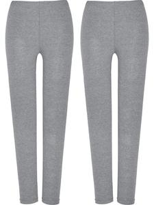 Леггинсы из одинарного джерси, длинные, 2 пары, светло-серый меланж Erwin Müller