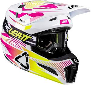 Шлем Leatt Moto 3.5 Composite в комплекте с очками 3.5, Storm Pink V26