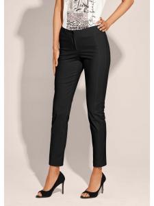 MADELEINE Узкие эластичные брюки в клетку черного цвета