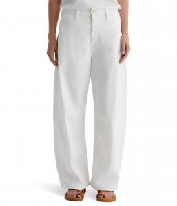 Брюки AG Jeans Fiona Hise Rise Barrel Chino In Powder, Powder