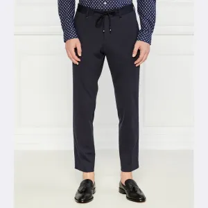 Брюки узкого кроя Boss, синий