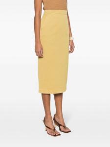 Твиловая юбка миди Denver Max Mara, желтый