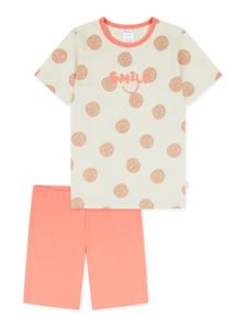 Пижама SCHIESSER Nature Love, цвет Cream/Orange