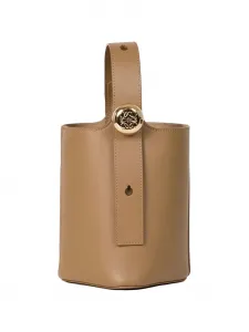 Мини-сумка-ведро из кожи Pebble LOEWE, коричневый