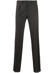 Зауженные брюки строгого кроя Dell'Oglio, коричневый
