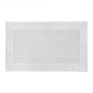 Коврик Yves Delorme Etoile для ванной, 55х90, серебряный